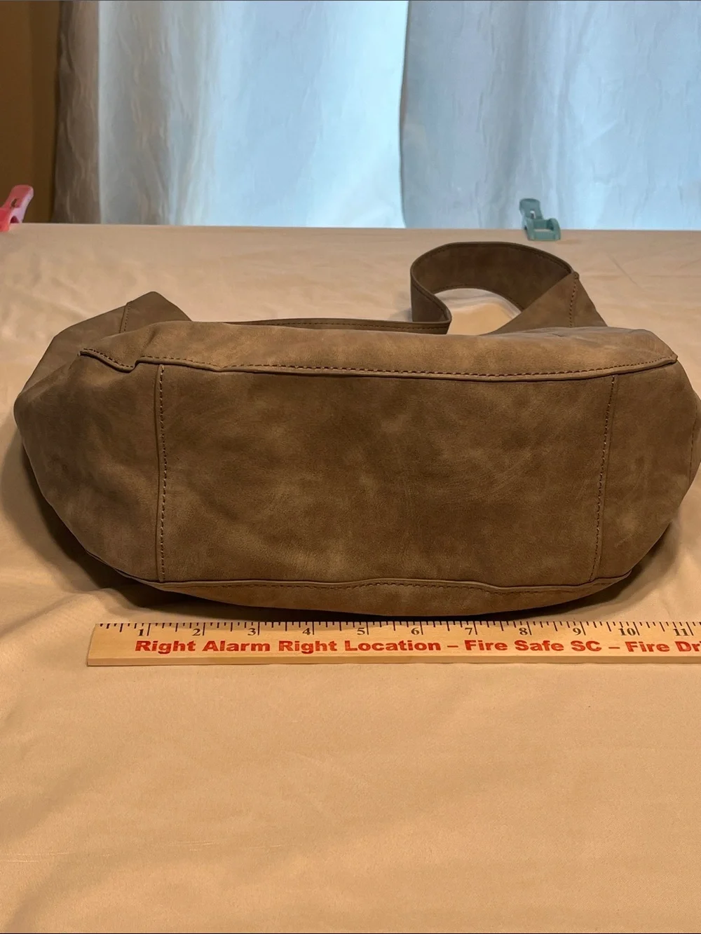 Charleston Bags Gray Oversized Hobo Bag Slouch Shoulder Tote‎ Vegan Leather